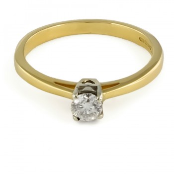 18ct gold diamond Ring size P